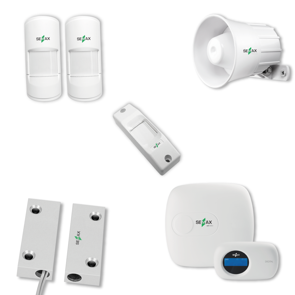 Kit de alarme completo Semax Alert - alarme e monitoramento